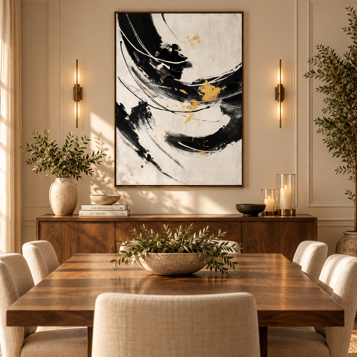 ARBYNART Abstract Art | Gilded Rhythm of the Eclipse