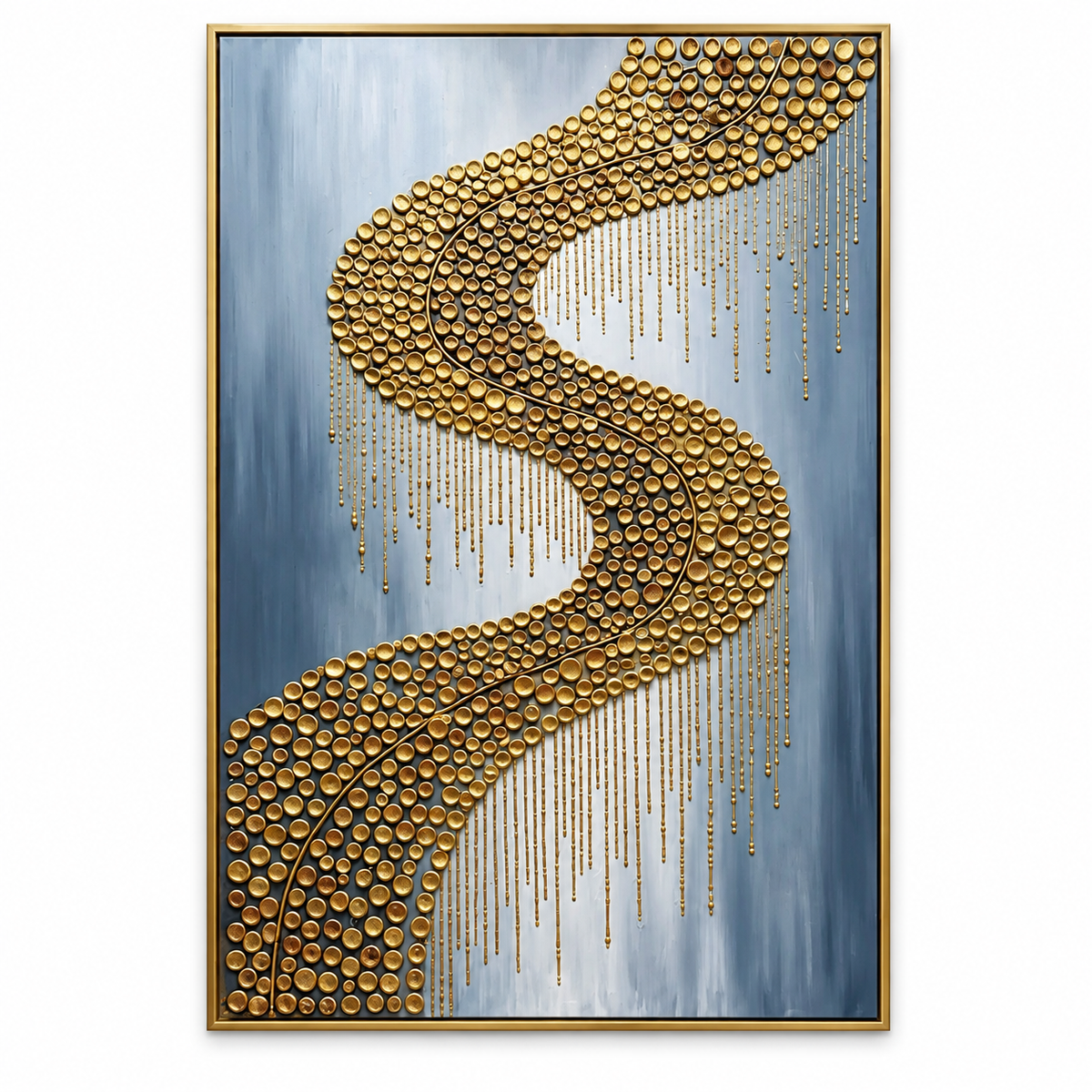 ARBYNART Contemporary Luxe Art | Gilded River Curve