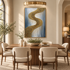 ARBYNART Contemporary Luxe Art | Gilded River Curve