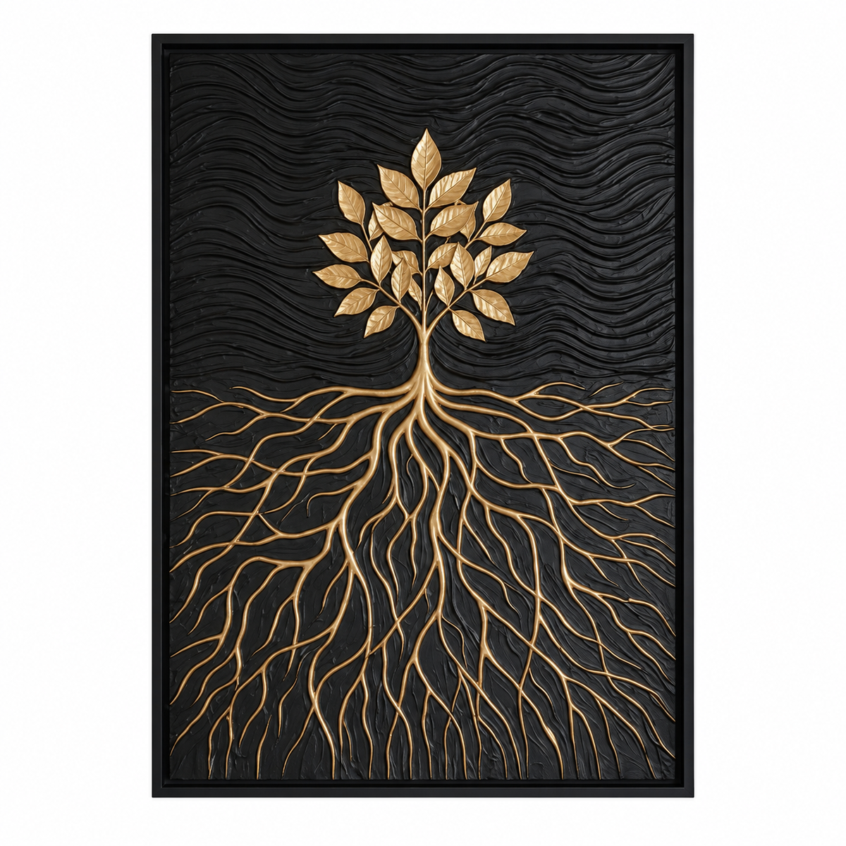 ARBYNART Contemporary Luxe Art | Gilded Rooted Grace