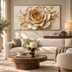 ARBYNART Contemporary Luxe Art | Gilded Rose Bloom