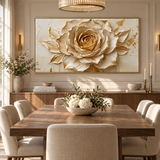 ARBYNART Contemporary Luxe Art | Gilded Rose Bloom