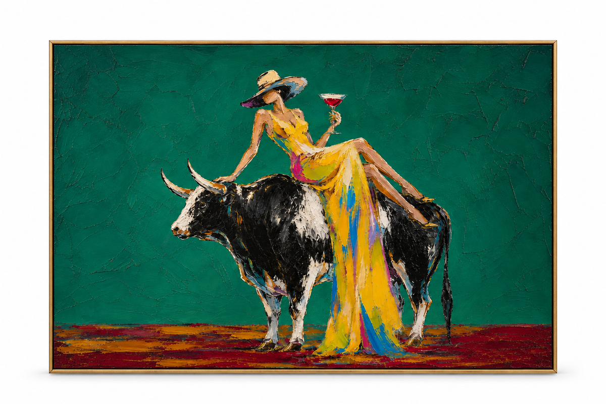 ARBYNART POP Art | Gilded Rule on the Emerald Field