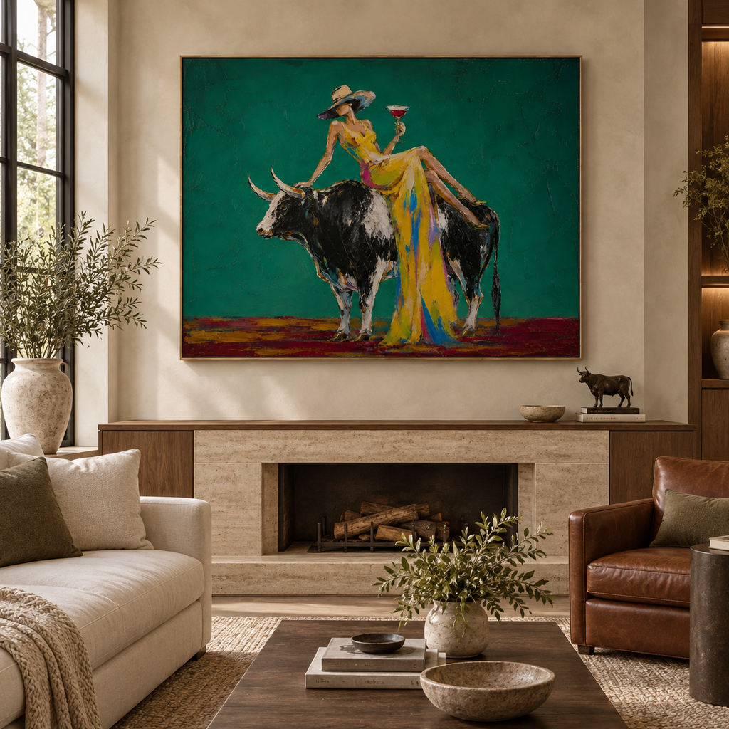 ARBYNART POP Art | Gilded Rule on the Emerald Field