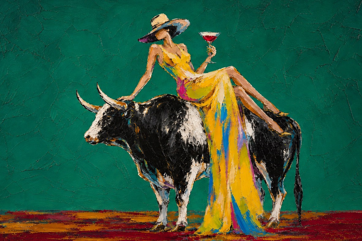 ARBYNART POP Art | Gilded Rule on the Emerald Field