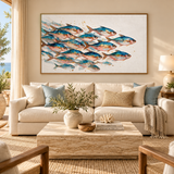 ARBYNART Abstract Art | Gilded Shoal in Motion