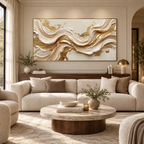 ARBYNART Contemporary Luxe Art | Gilded Silk Current