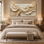 ARBYNART Contemporary Luxe Art | Gilded Silk Current