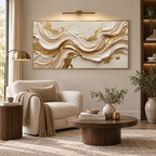 ARBYNART Contemporary Luxe Art | Gilded Silk Current