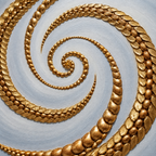 ARBYNART Contemporary Luxe Art | Gilded Spiral Drift