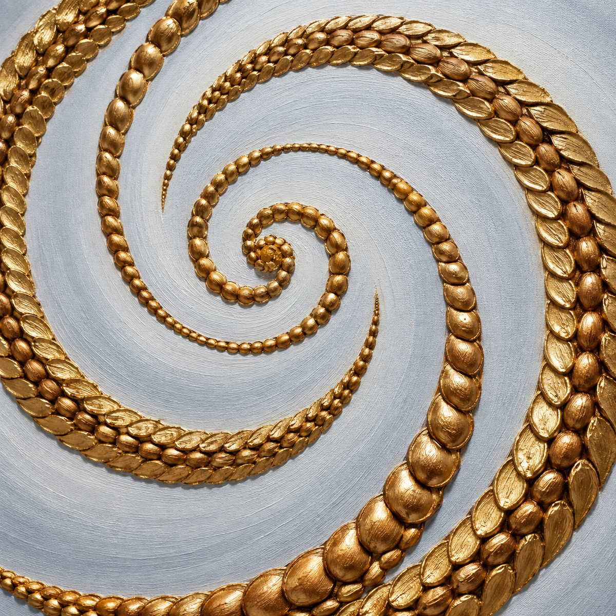 ARBYNART Contemporary Luxe Art | Gilded Spiral Drift