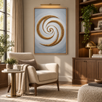 ARBYNART Contemporary Luxe Art | Gilded Spiral Drift