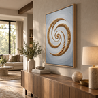 ARBYNART Contemporary Luxe Art | Gilded Spiral Drift