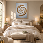 ARBYNART Contemporary Luxe Art | Gilded Spiral Drift