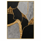 ARBYNART Contemporary Luxe Art | Gilded Stone Divide