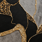 ARBYNART Contemporary Luxe Art | Gilded Stone Divide