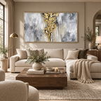 ARBYNART Contemporary Luxe Art | Gilded Veil Column