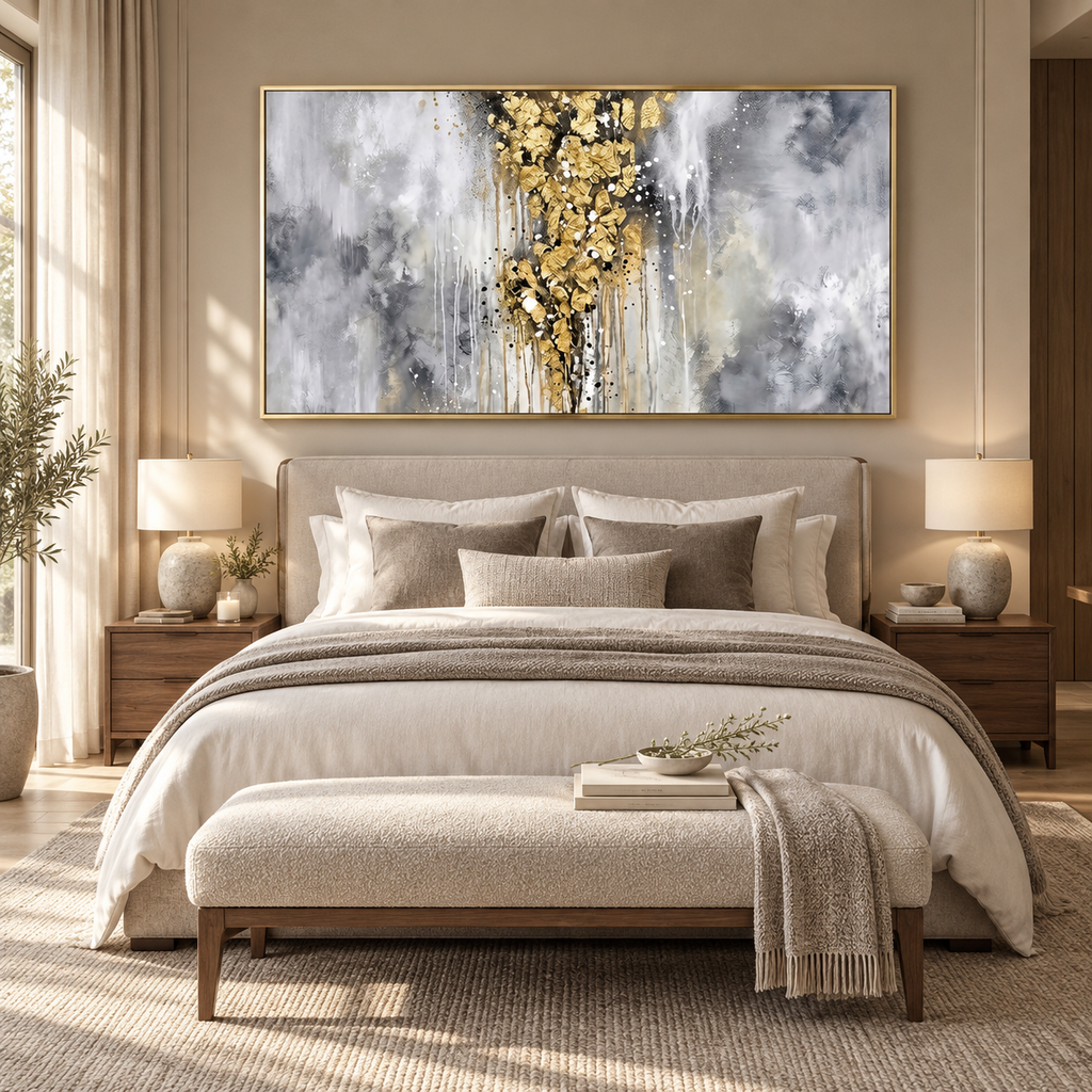 ARBYNART Contemporary Luxe Art | Gilded Veil Column