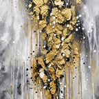 ARBYNART Contemporary Luxe Art | Gilded Veil Column
