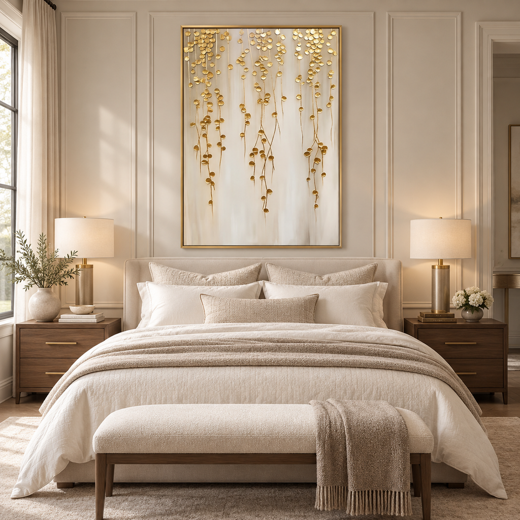 ARBYNART Contemporary Luxe Art | Gilded Veil Drift