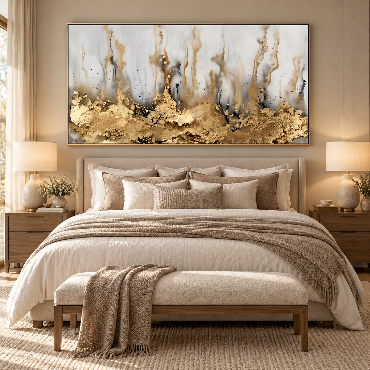 ARBYNART Contemporary Luxe Art | Gilded Veil Rise