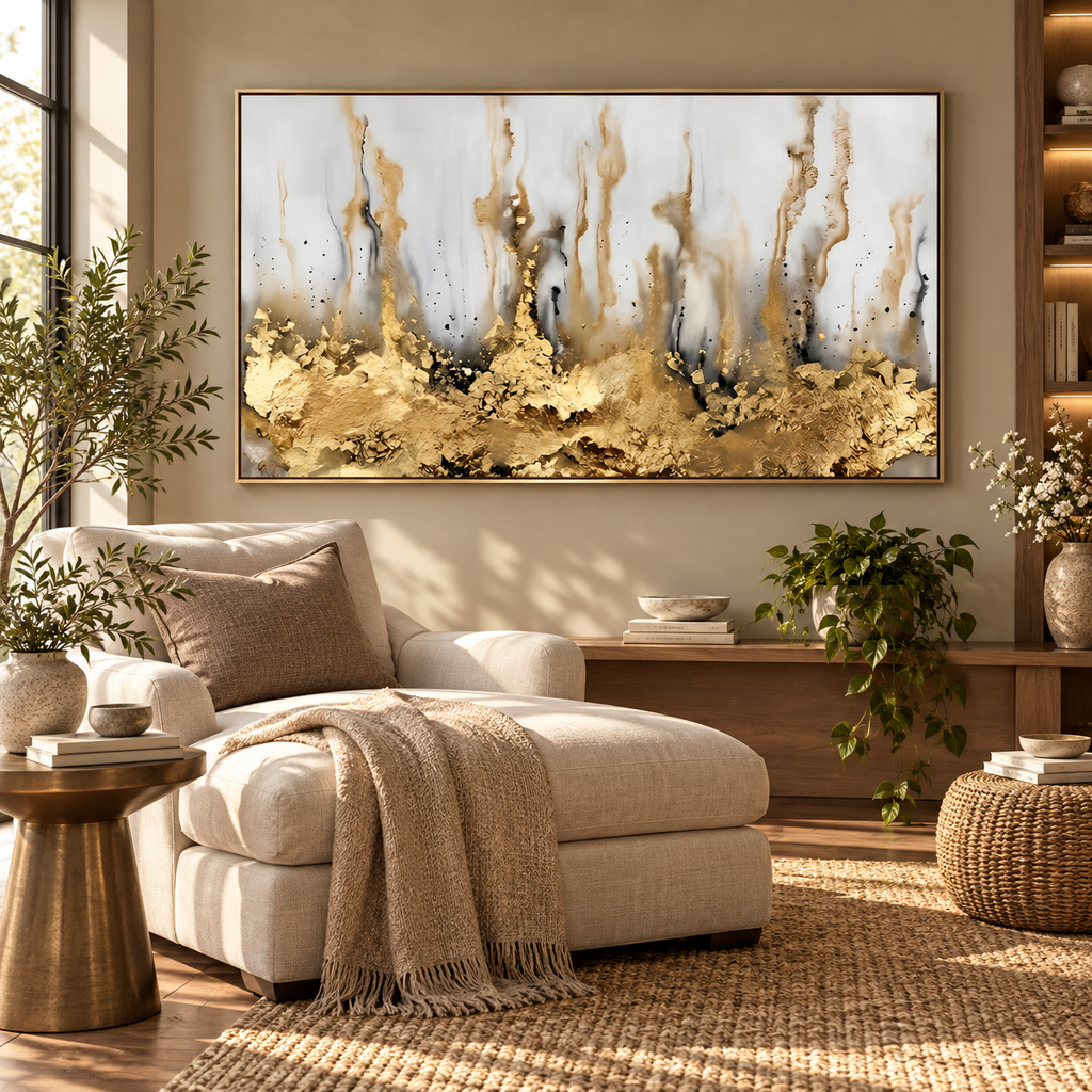 ARBYNART Contemporary Luxe Art | Gilded Veil Rise