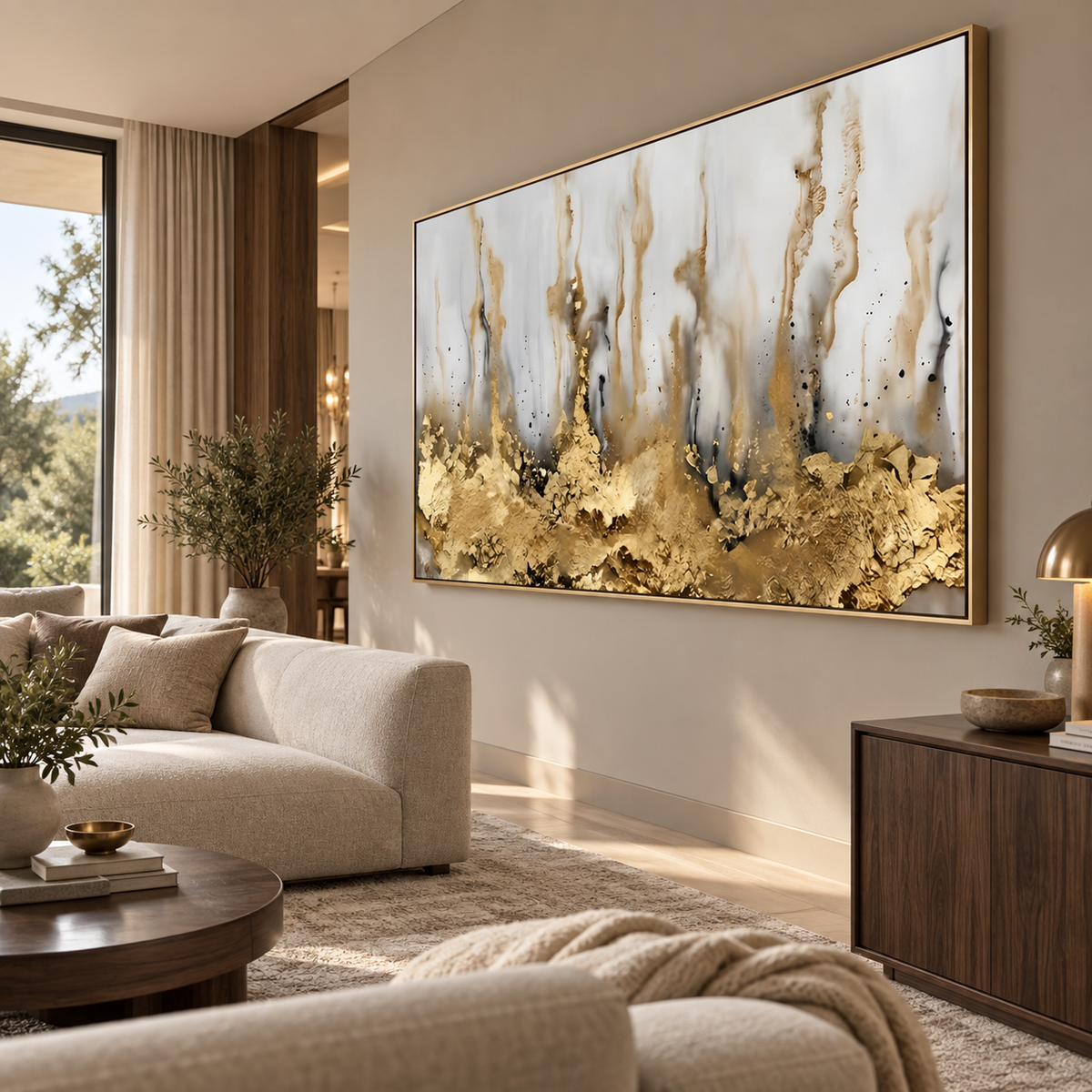 ARBYNART Contemporary Luxe Art | Gilded Veil Rise