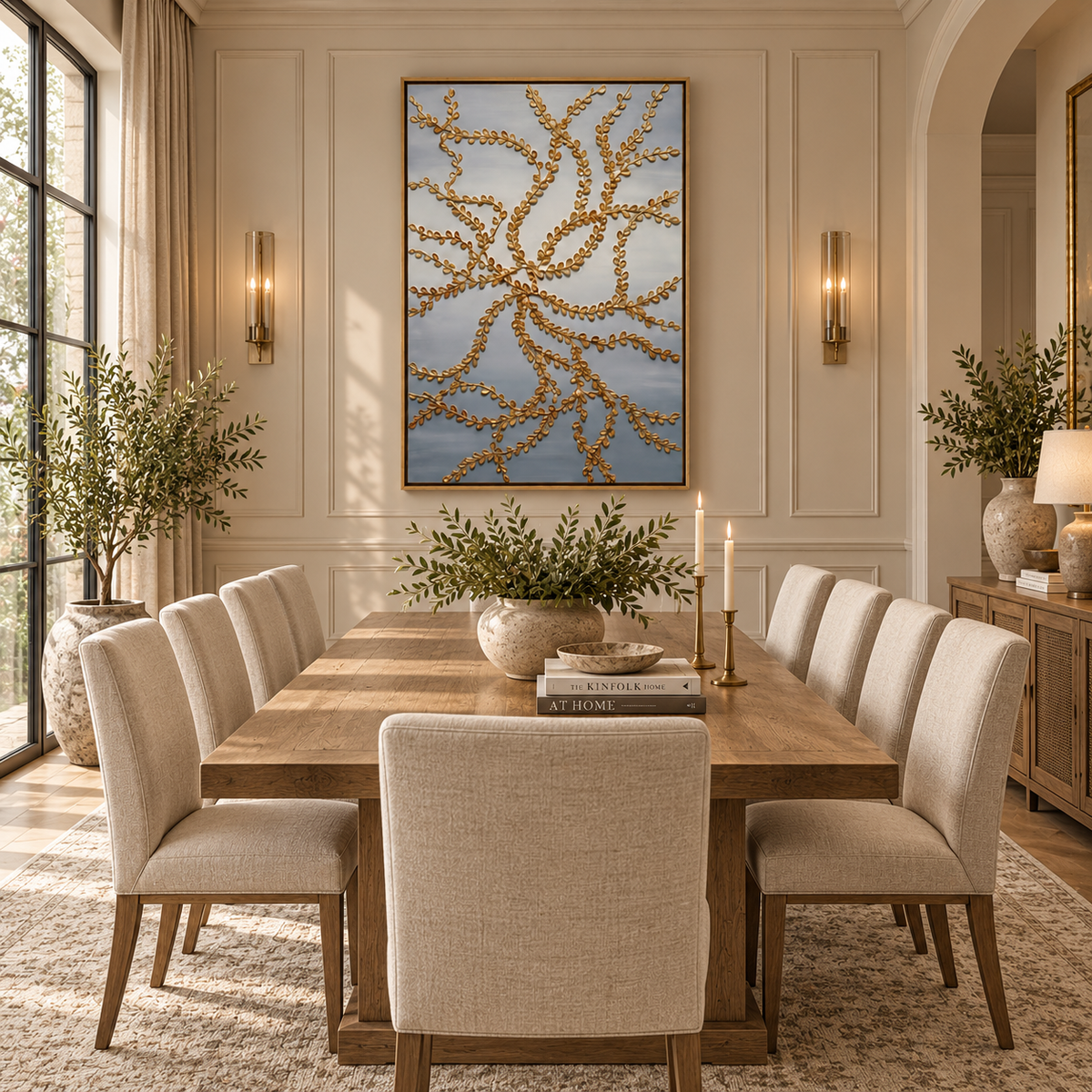 ARBYNART Contemporary Luxe Art | Gilded Vine Lace