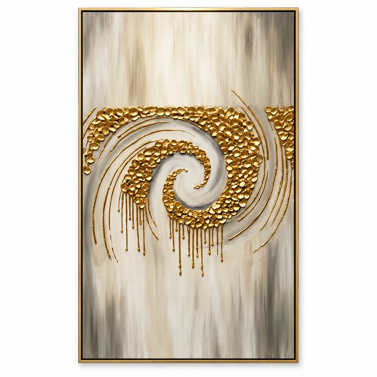 ARBYNART Contemporary Luxe Art | Gilded Whisper Spiral