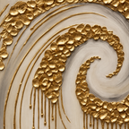ARBYNART Contemporary Luxe Art | Gilded Whisper Spiral