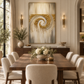 ARBYNART Contemporary Luxe Art | Gilded Whisper Spiral