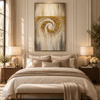 ARBYNART Contemporary Luxe Art | Gilded Whisper Spiral