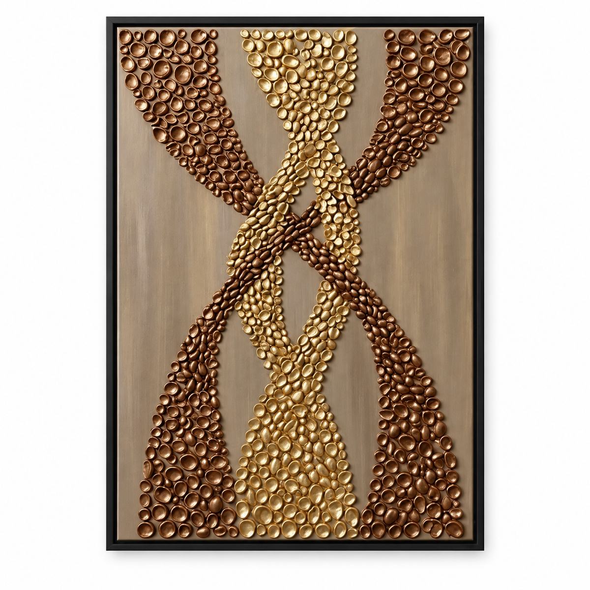 ARBYNART Contemporary Luxe Art | Gilded Woven Tides