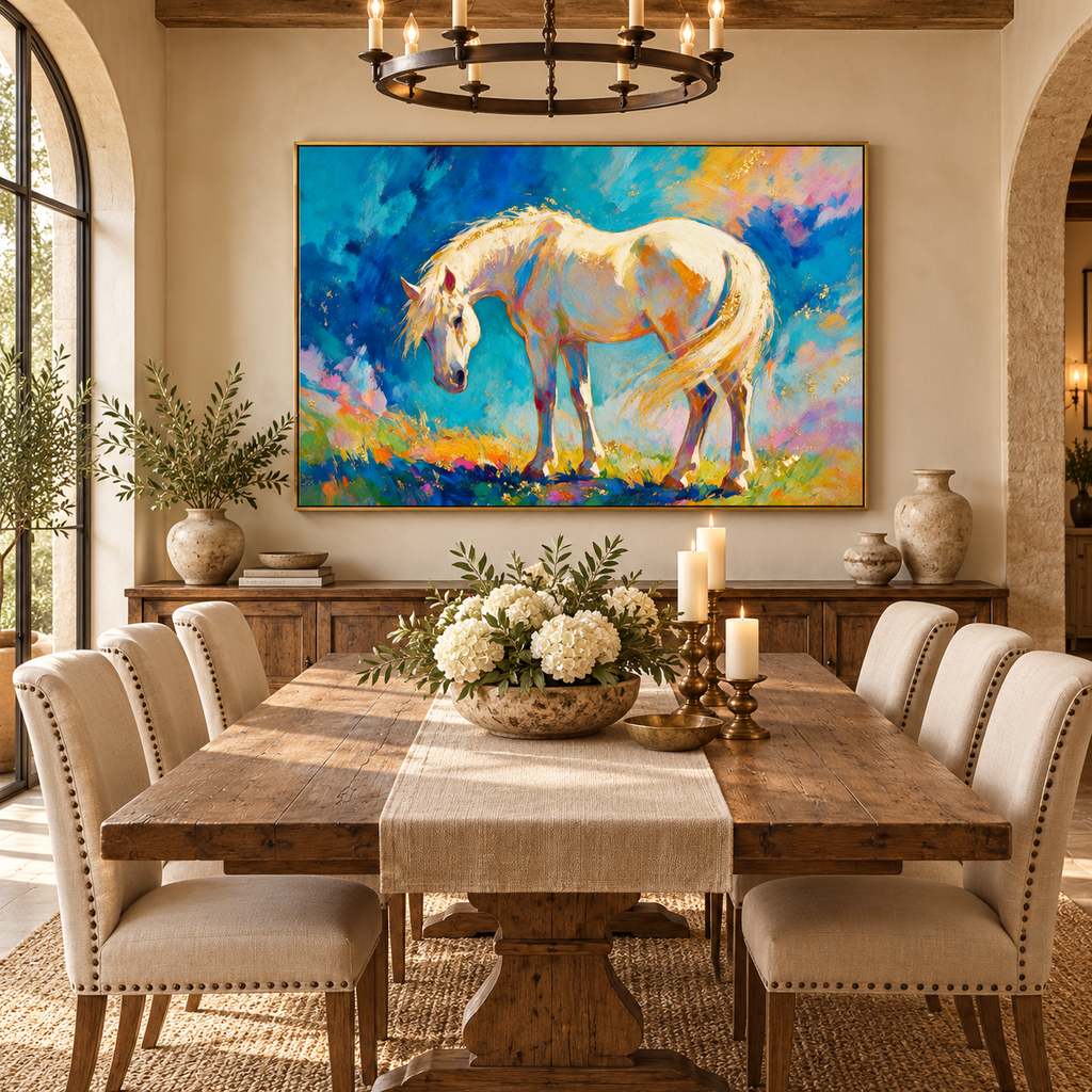 ARBYNART Americana Art | Golden-Maned Horse at Rest