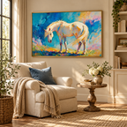 ARBYNART Americana Art | Golden-Maned Horse at Rest