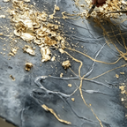 ARBYNART Contemporary Luxe Art | Golden Ember Bloom