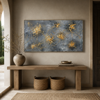 ARBYNART Contemporary Luxe Art | Golden Ember Bloom