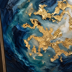 ARBYNART Contemporary Luxe Art | Golden Nebula