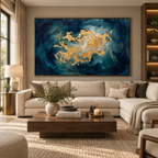 ARBYNART Contemporary Luxe Art | Golden Nebula