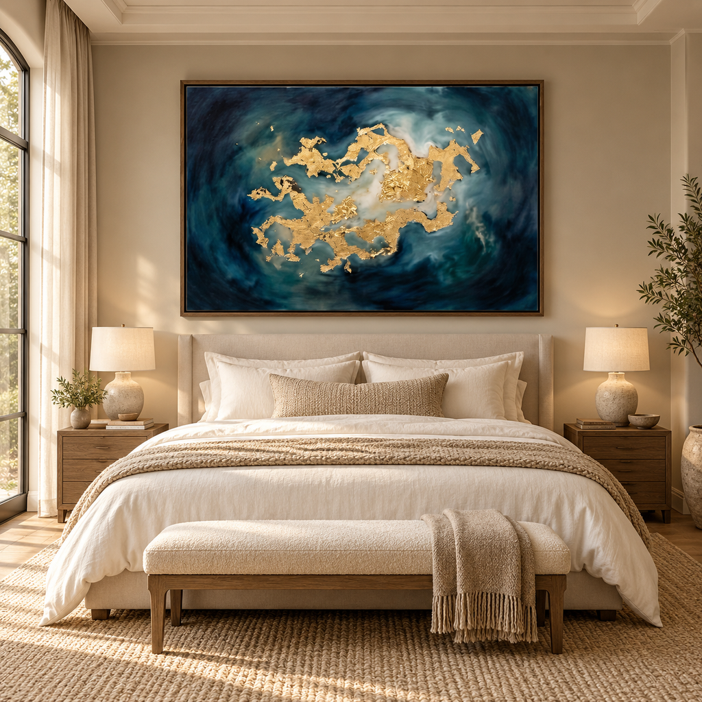 ARBYNART Contemporary Luxe Art | Golden Nebula