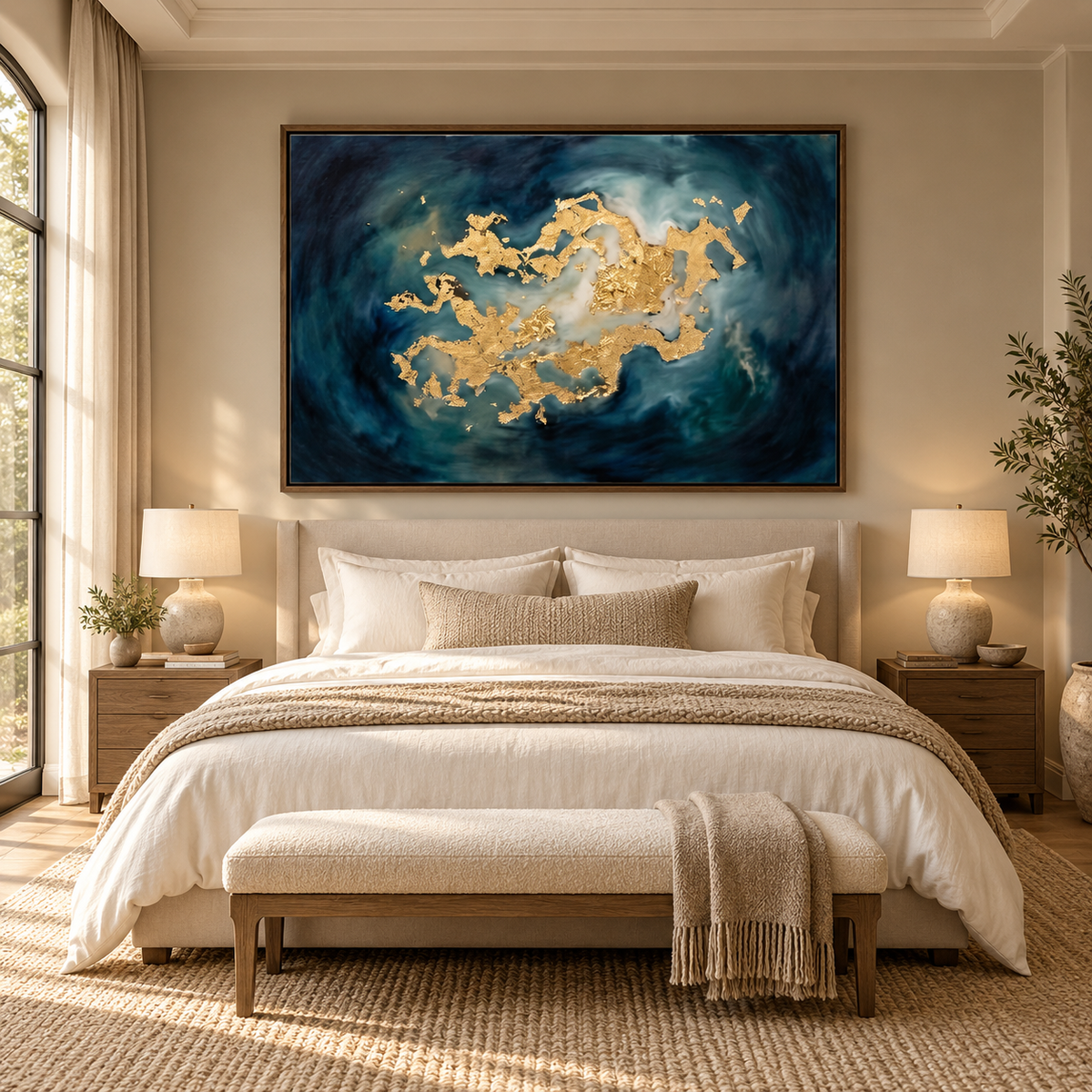 ARBYNART Contemporary Luxe Art | Golden Nebula