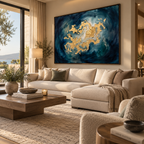 ARBYNART Contemporary Luxe Art | Golden Nebula