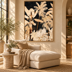 ARBYNART Abstract Art | Golden Reverie of the Ivory Palms