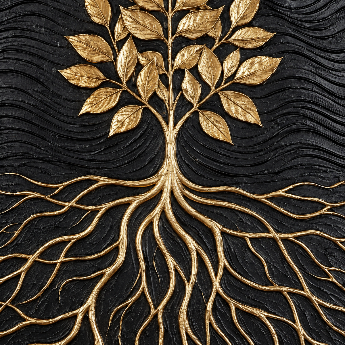 ARBYNART Contemporary Luxe Art | Golden Roots