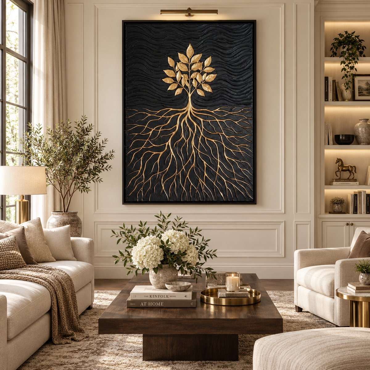 ARBYNART Contemporary Luxe Art | Golden Roots