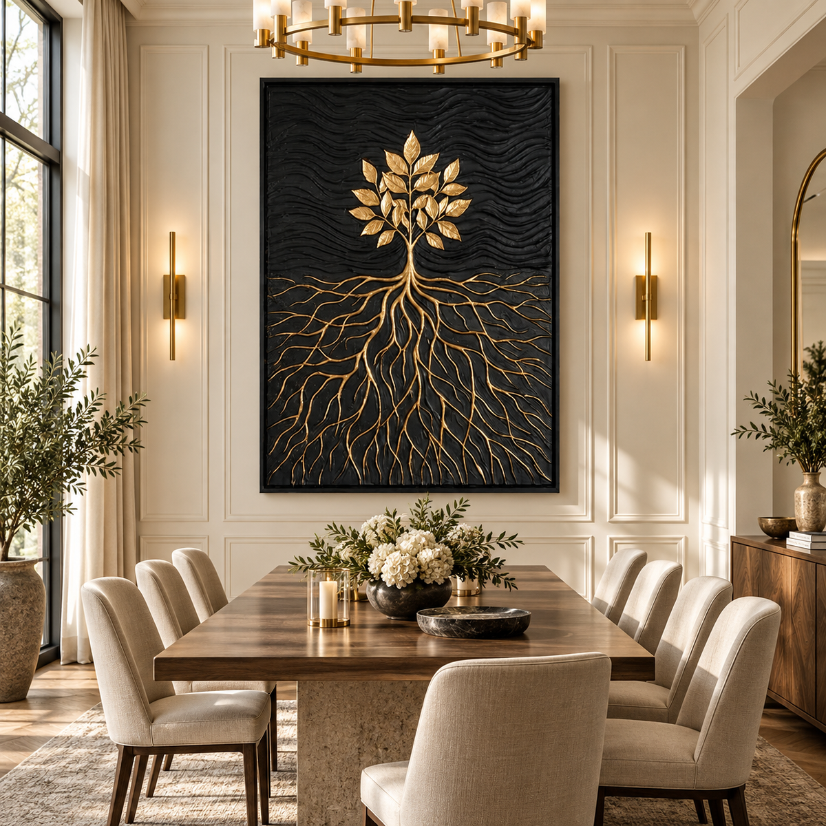 ARBYNART Contemporary Luxe Art | Golden Roots