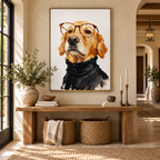 ARBYNART Impressionist Art | Golden Scholar's Quiet Gaze