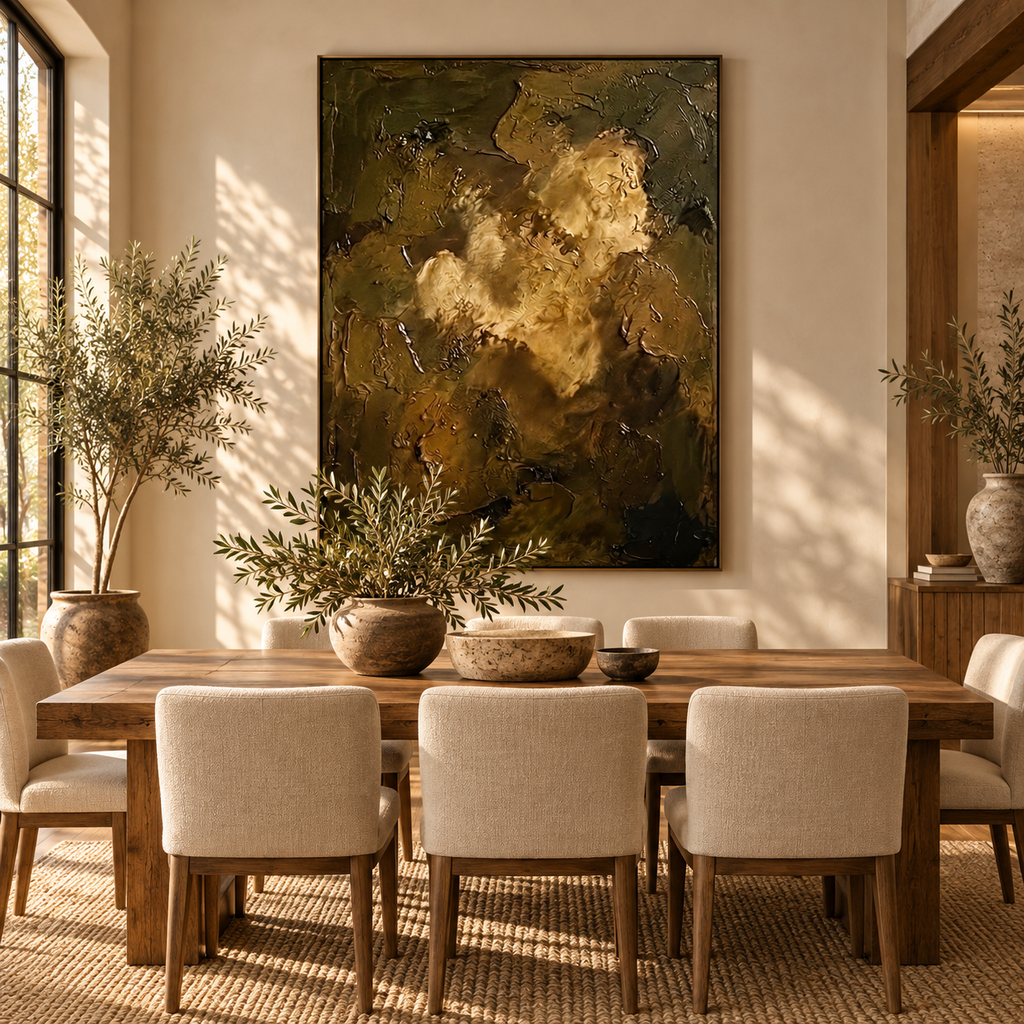 ARBYNART Wabi-Sabi Art | Golden Shadow Figure