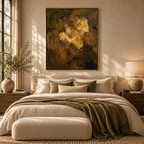 ARBYNART Wabi-Sabi Art | Golden Shadow Figure