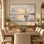 ARBYNART Impressionist Art | Golden Silence at Sea